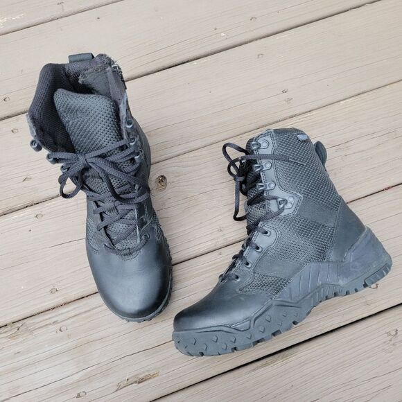 Danner Scorch Side Zip 8" Black Danner Dry Waterproof Combat Tactical Boots 7 - Picture 2 of 9